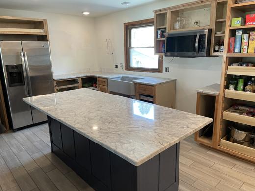 Stone countertop project by World Wide Stone