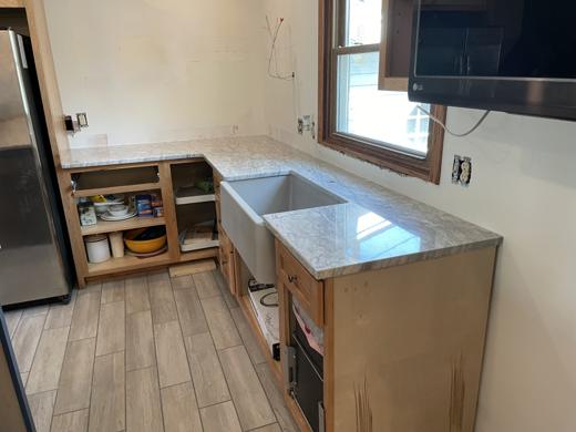 Stone countertop project by World Wide Stone