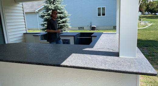 Stone countertop project by World Wide Stone