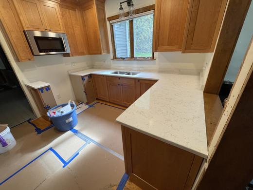 Stone countertop project by World Wide Stone