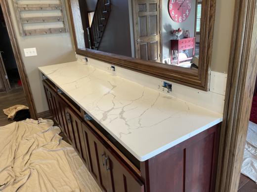 Stone countertop project by World Wide Stone
